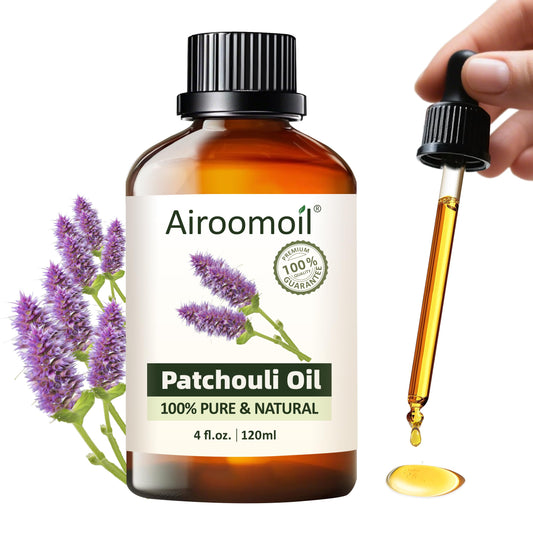 Airoomoil Patchouli Essential Oil bottle – 4 oz