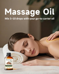 Diffuser usage of sandalwood essential oil for a calming aroma