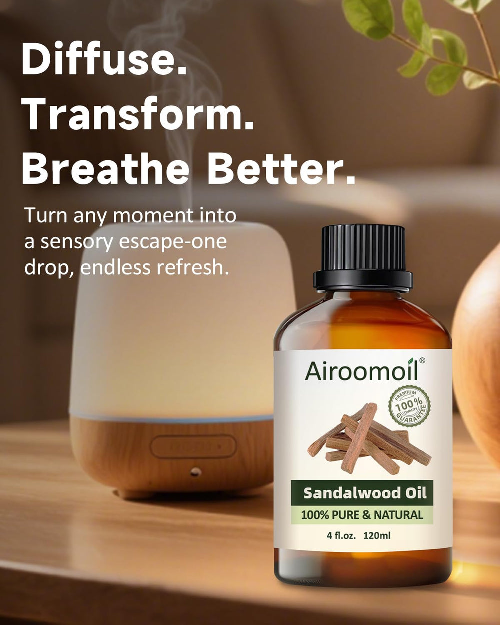 Sandalwood essential oil used in soap making and cosmetics