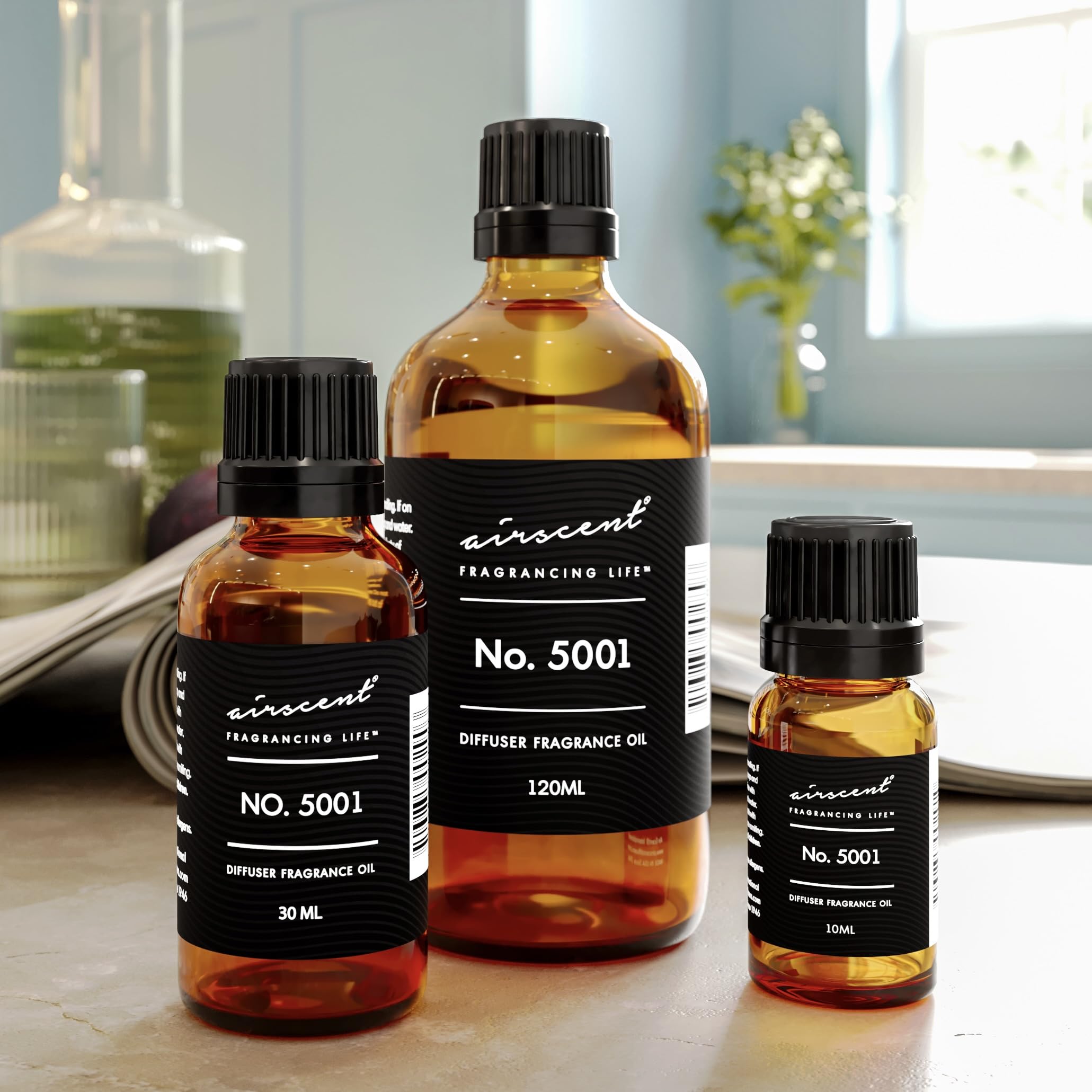 DIY crafting setup showing candles/soaps with AirScent fragrance oil