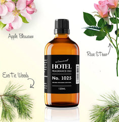 AirScent oil in a diffuser filling a living room with hotel-style aroma