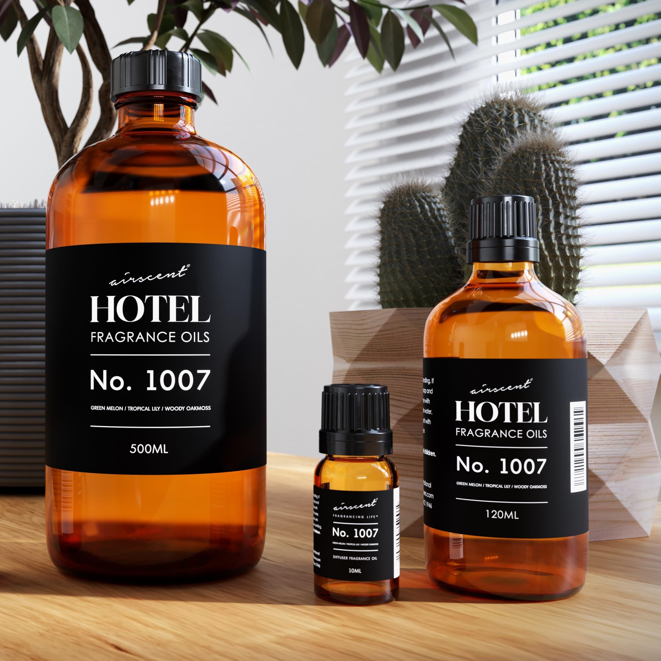 AirScent No. 1007 bottle with diffuser accessories