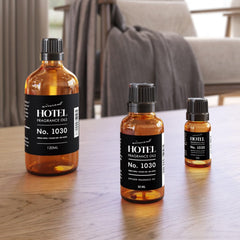 AirScent Hotel Diffuser Oil 1030 bottle with euro-style dropper cap enables precise pours.