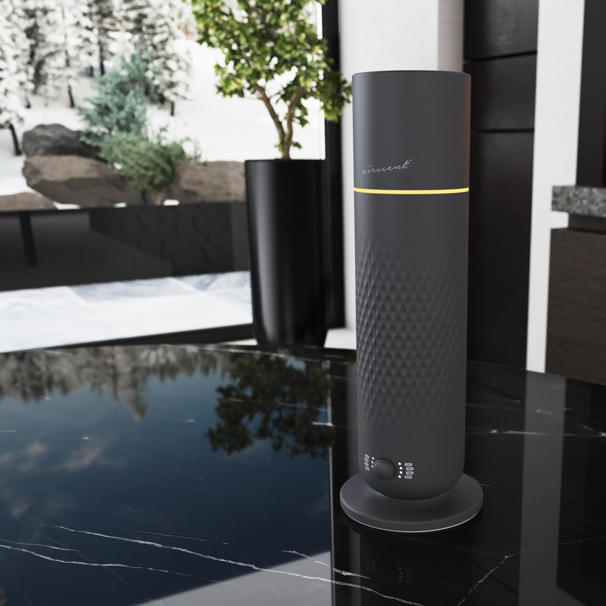 AirScent Waterless Diffuser Black - back view