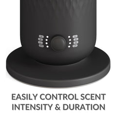 AirScent Waterless Diffuser Black - in use with ambient lighting