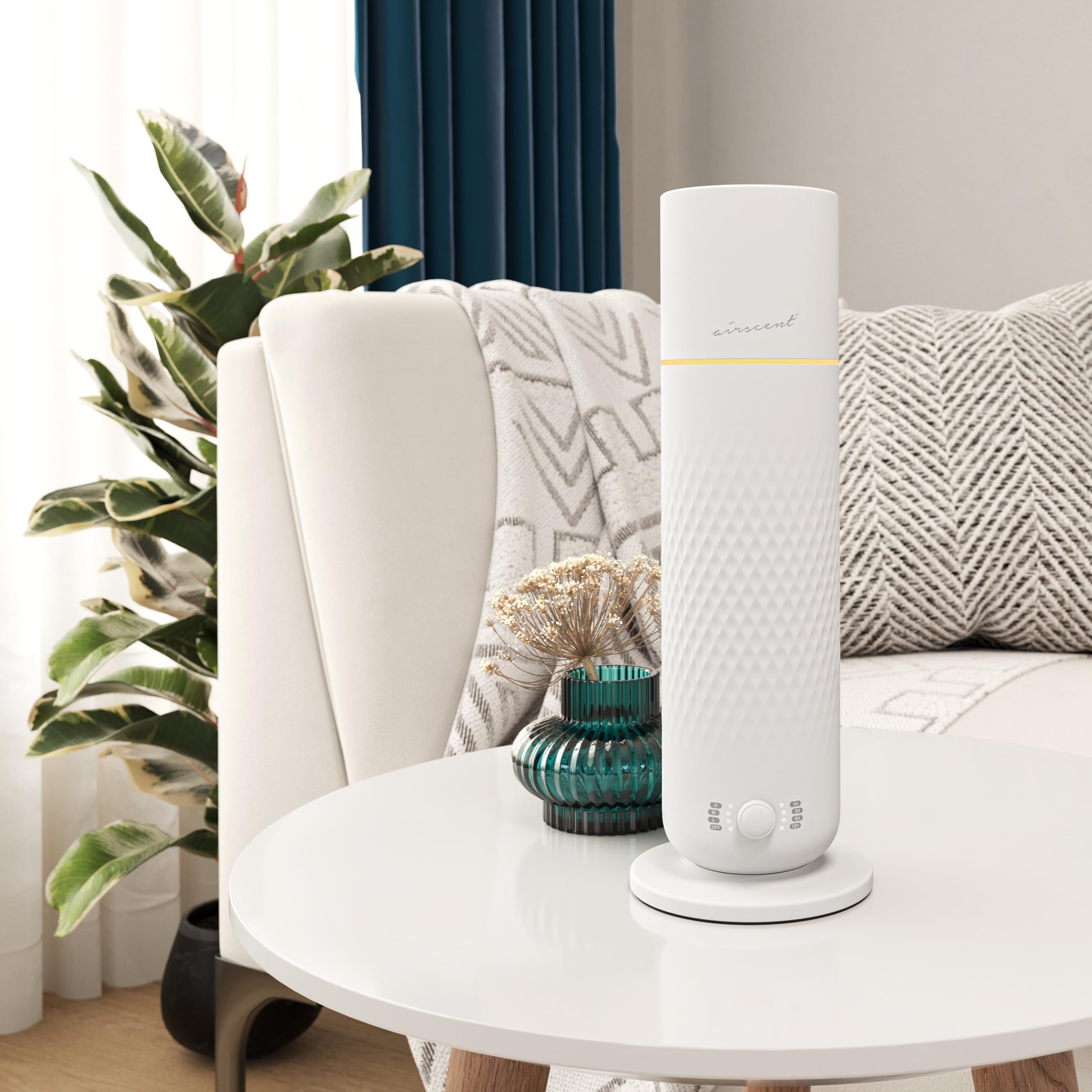 AirScent Waterless Diffuser White top view
