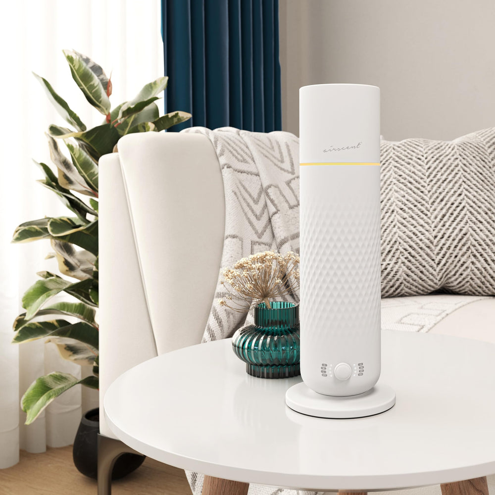 AirScent Waterless Diffuser White top view