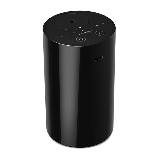 Airversa AN8 Black waterless diffuser angled shot