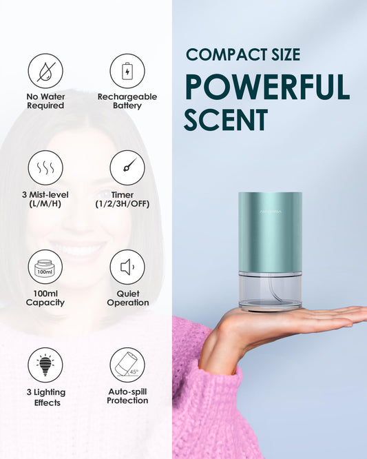 Airversa AN9 Mint 100mL glass bottle close-up