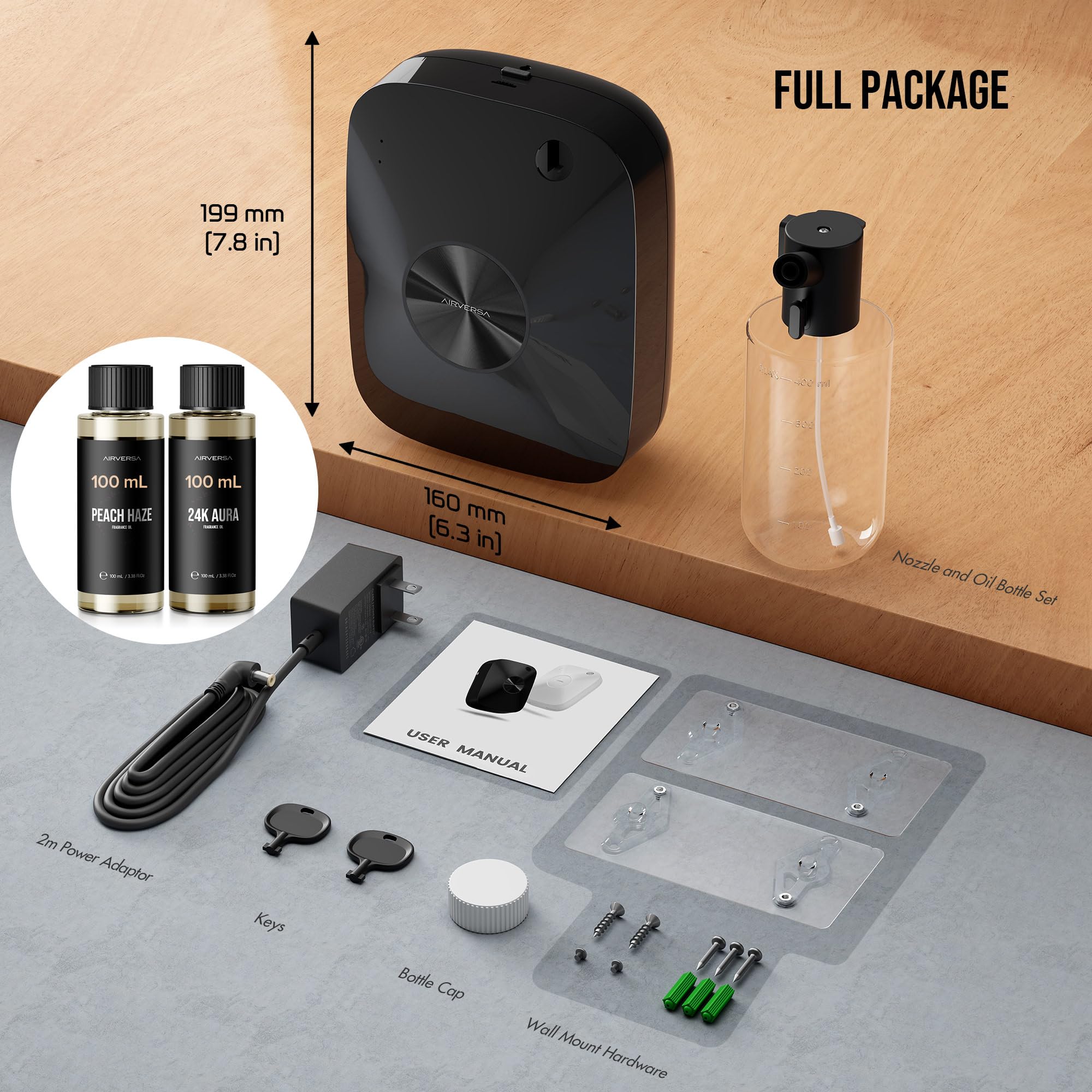 Airversa ANA Black diffuser side profile