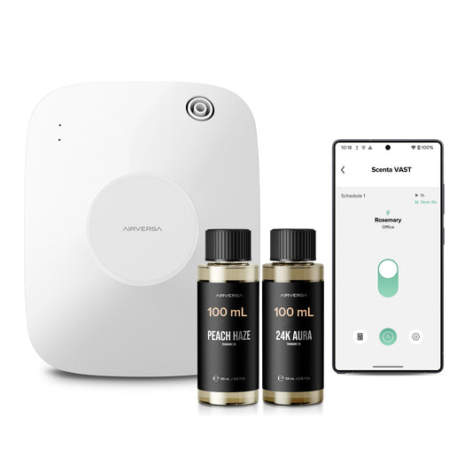 Airversa ANA White Kit front view featuring the 400 mL diffuser