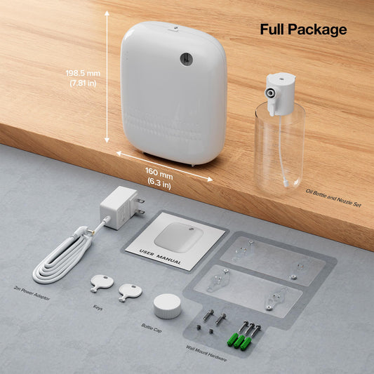 Airversa ANW-White diffuser mounted on wall