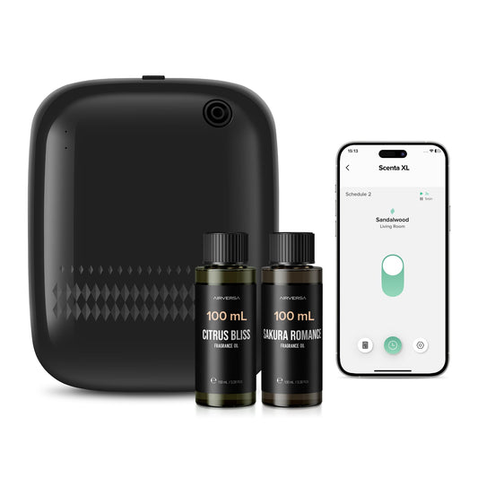 Airversa waterless diffuser 400 mL starter kit in black