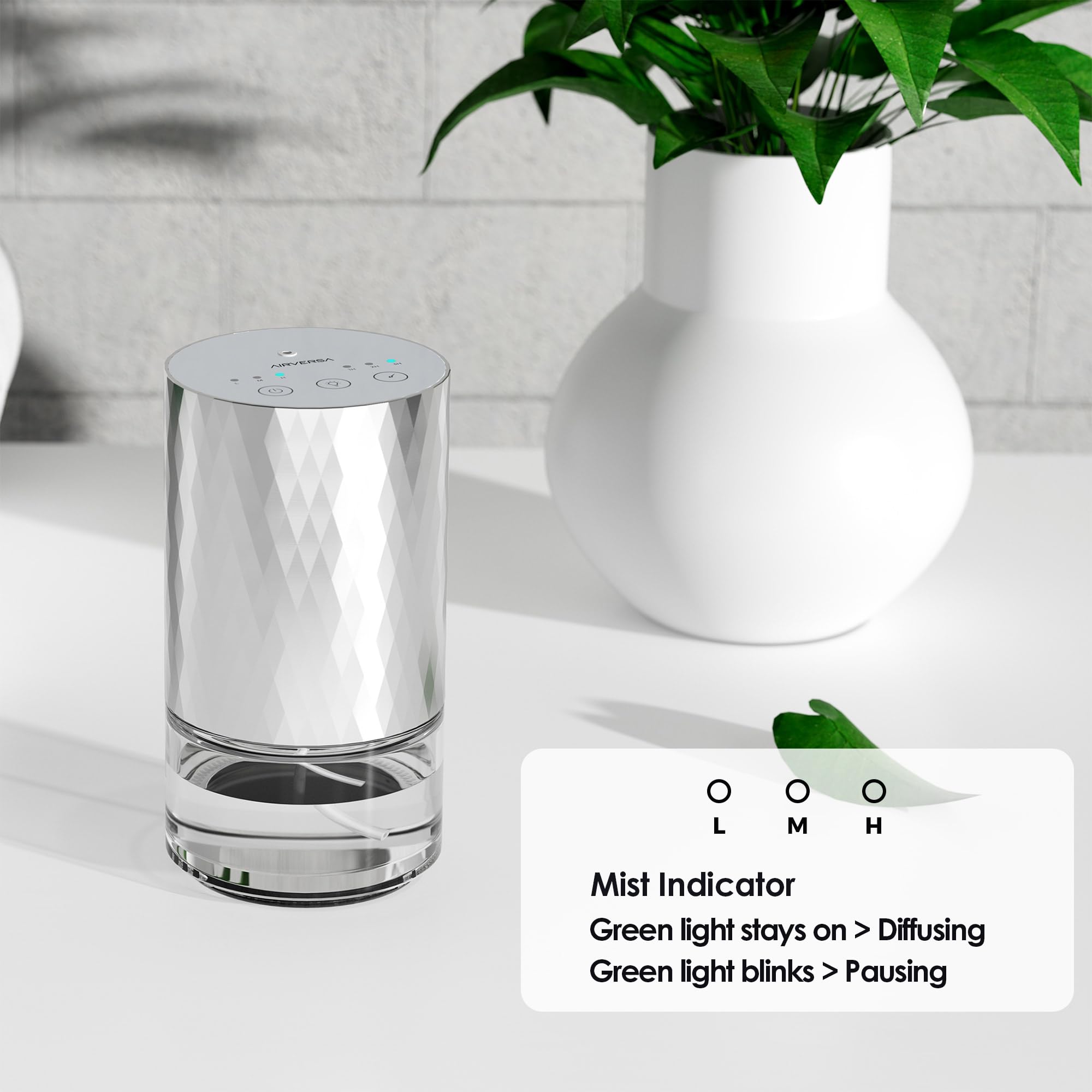 Airversa ambient LED lighting with color options