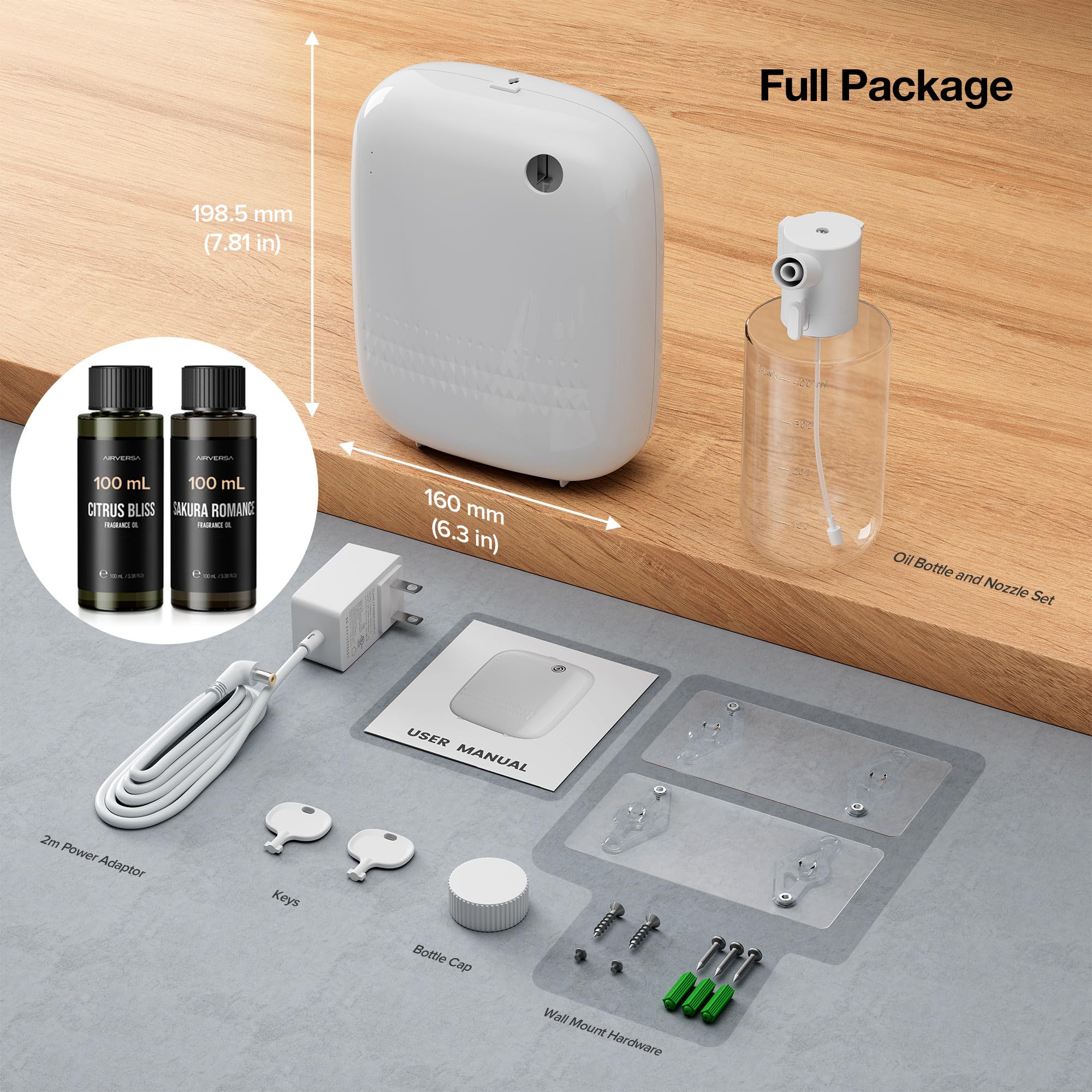Airversa diffuser dispersing fragrance in a living room