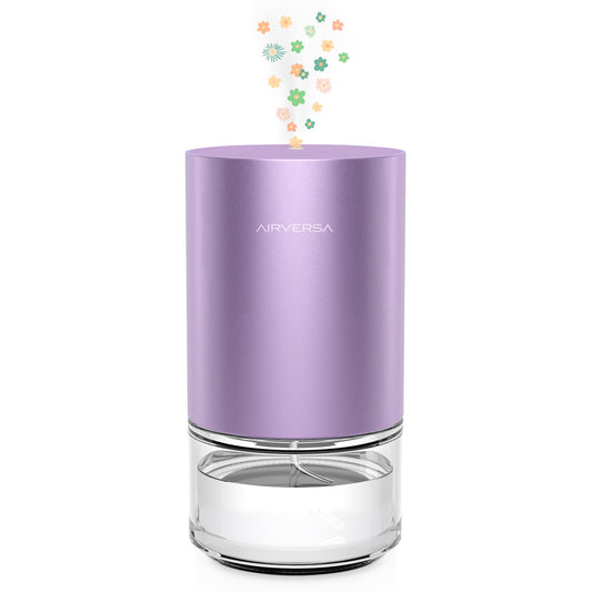 Airversa lavender 100mL waterless essential oil diffuser front view