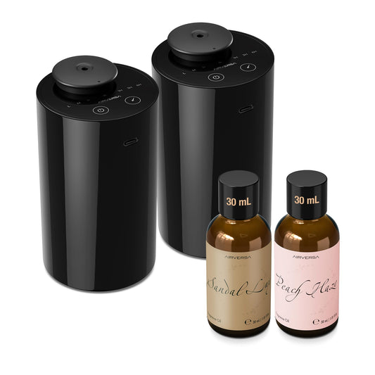 Airversa Waterless Diffuser Starter Kit Black AN6 — front view