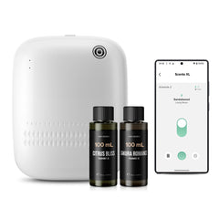 Airversa waterless diffuser starter kit in white ANW kit with 400 mL bottle