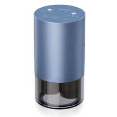 Airversa dual-nozzle waterless diffuser in ice blue metal – front view