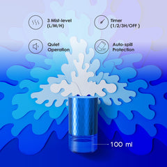 Ambient LED lighting on Airversa AN5 Blue waterless diffuser