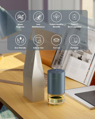 Airversa LED ambient light with three modes for mood lighting.