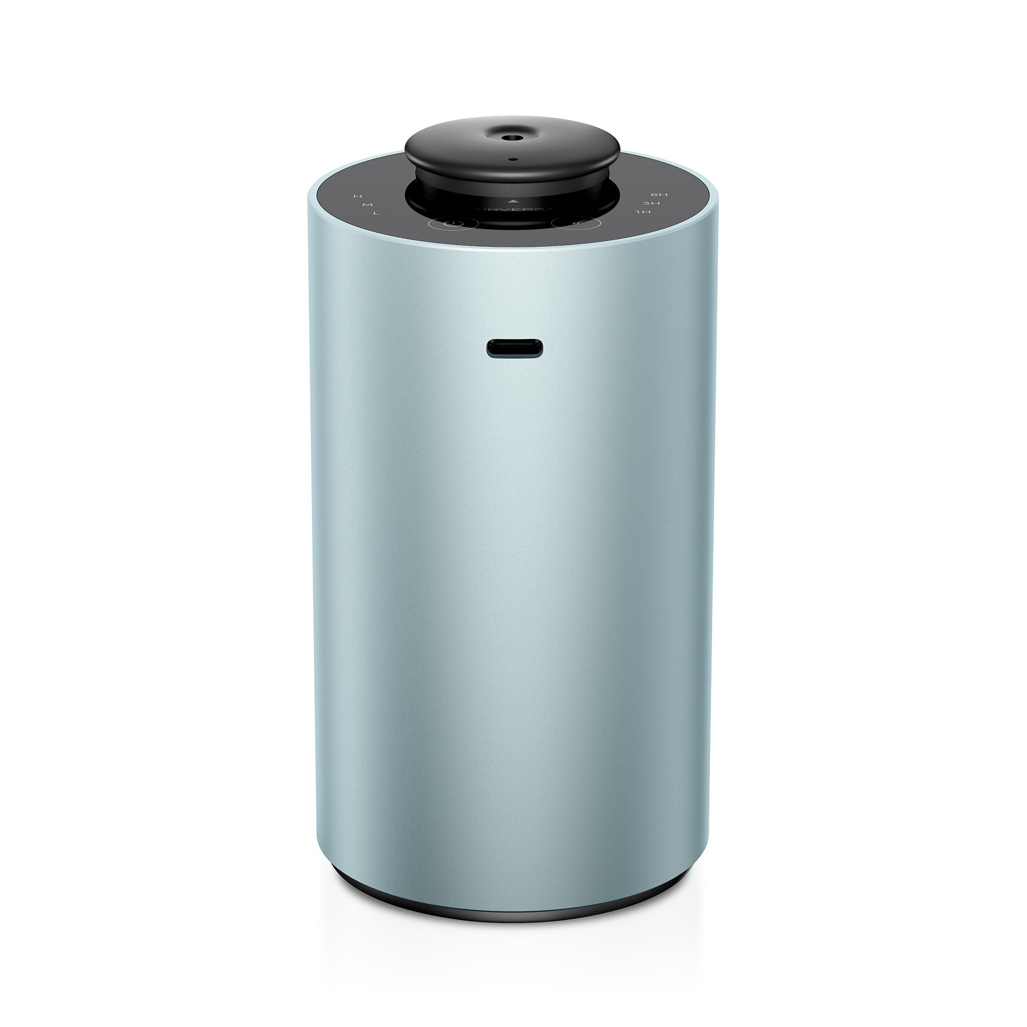 Airversa waterless essential oil diffuser in mint metal finish (front view)