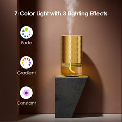 Airversa AN5 Gold diffuser in use releasing nano mist
