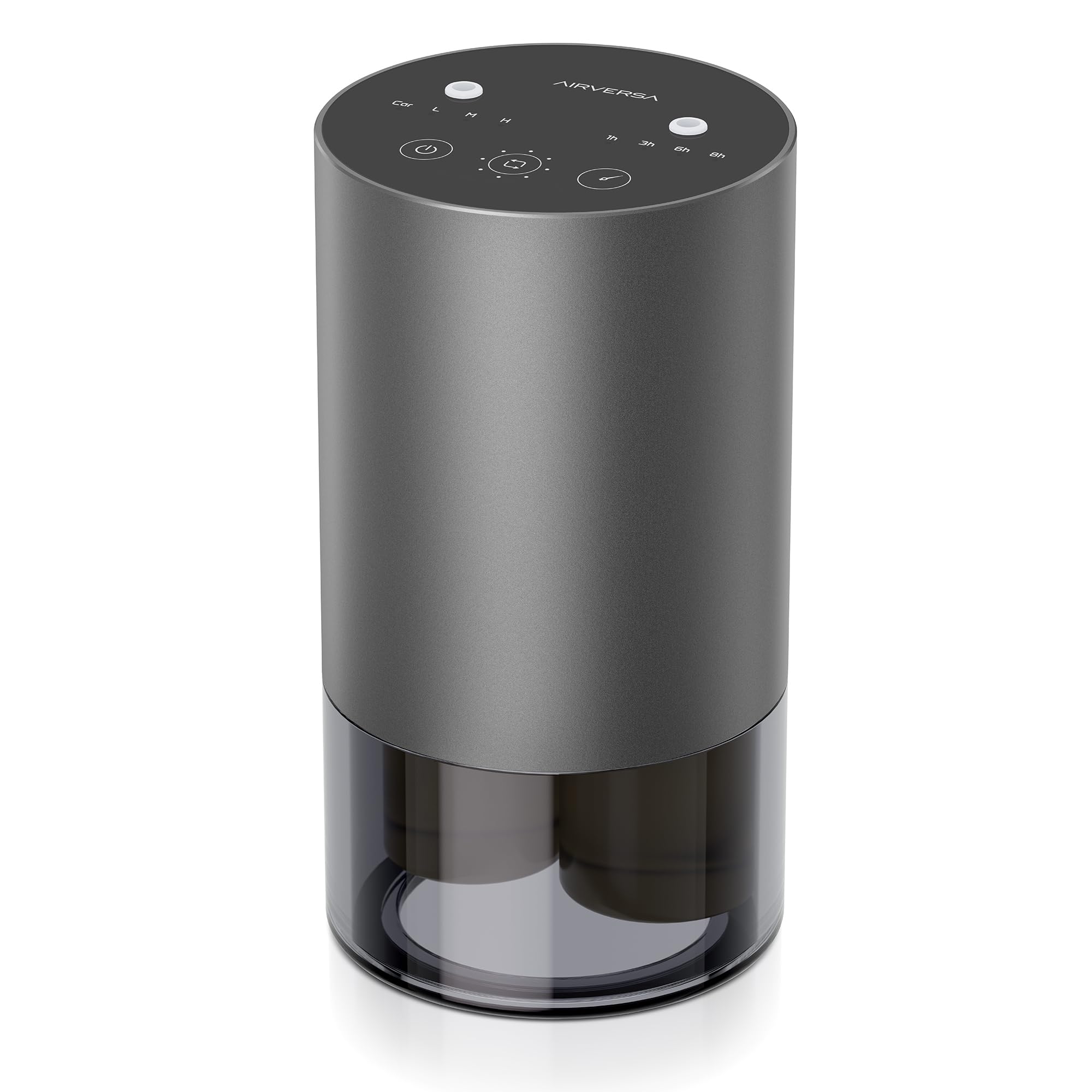 Airversa Dual-Nozzle Waterless Essential Oil Diffuser in Iron Grey