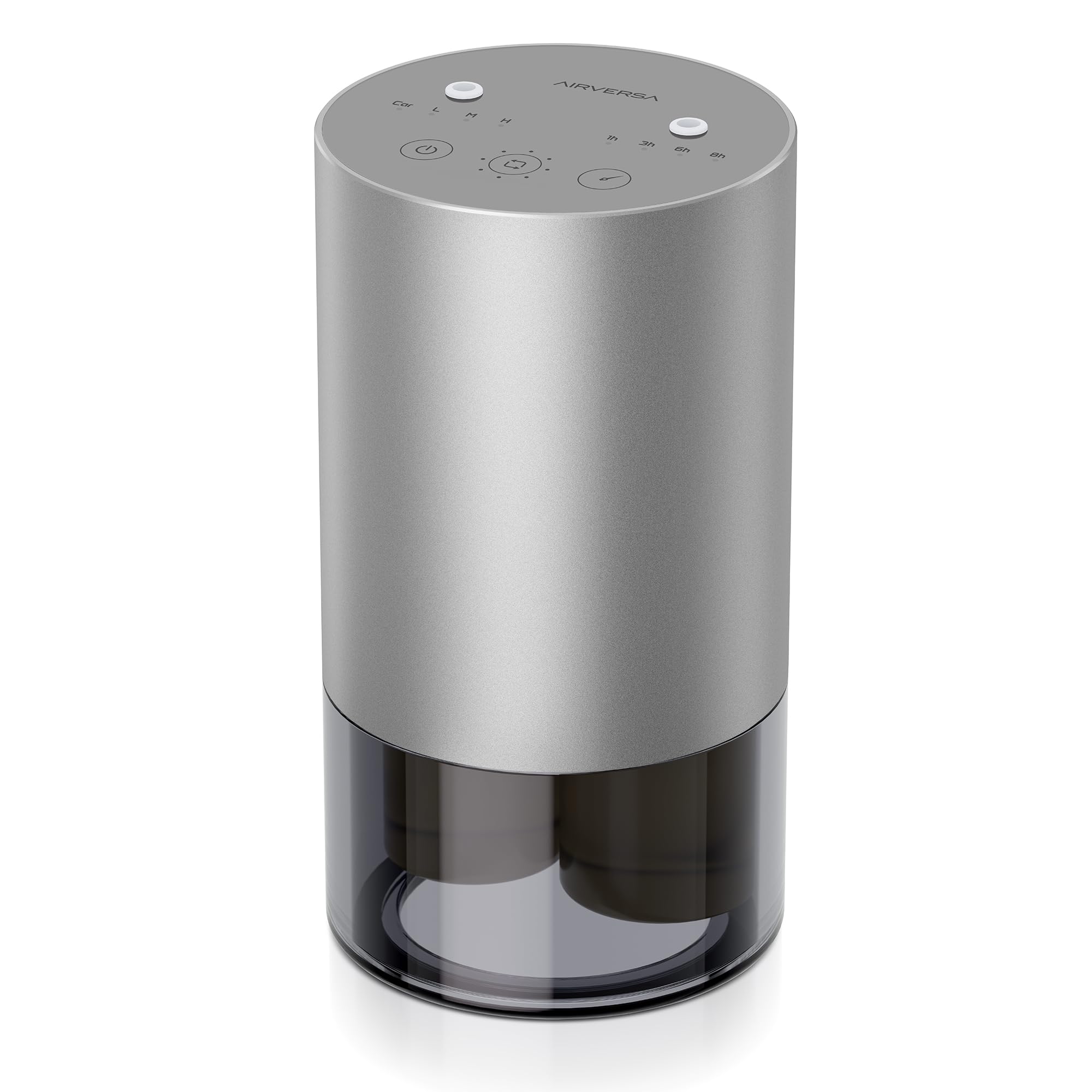 Airversa dual-nozzle waterless diffuser in Space Gray, front view