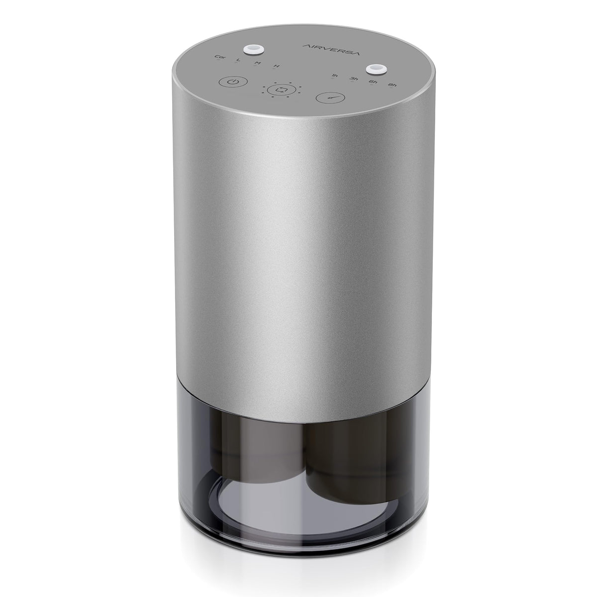 Airversa dual-nozzle waterless diffuser in Space Gray, front view