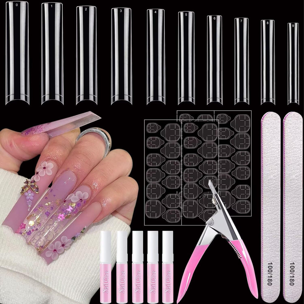 AITRAI square nail tips kit for durable at-home nail art.