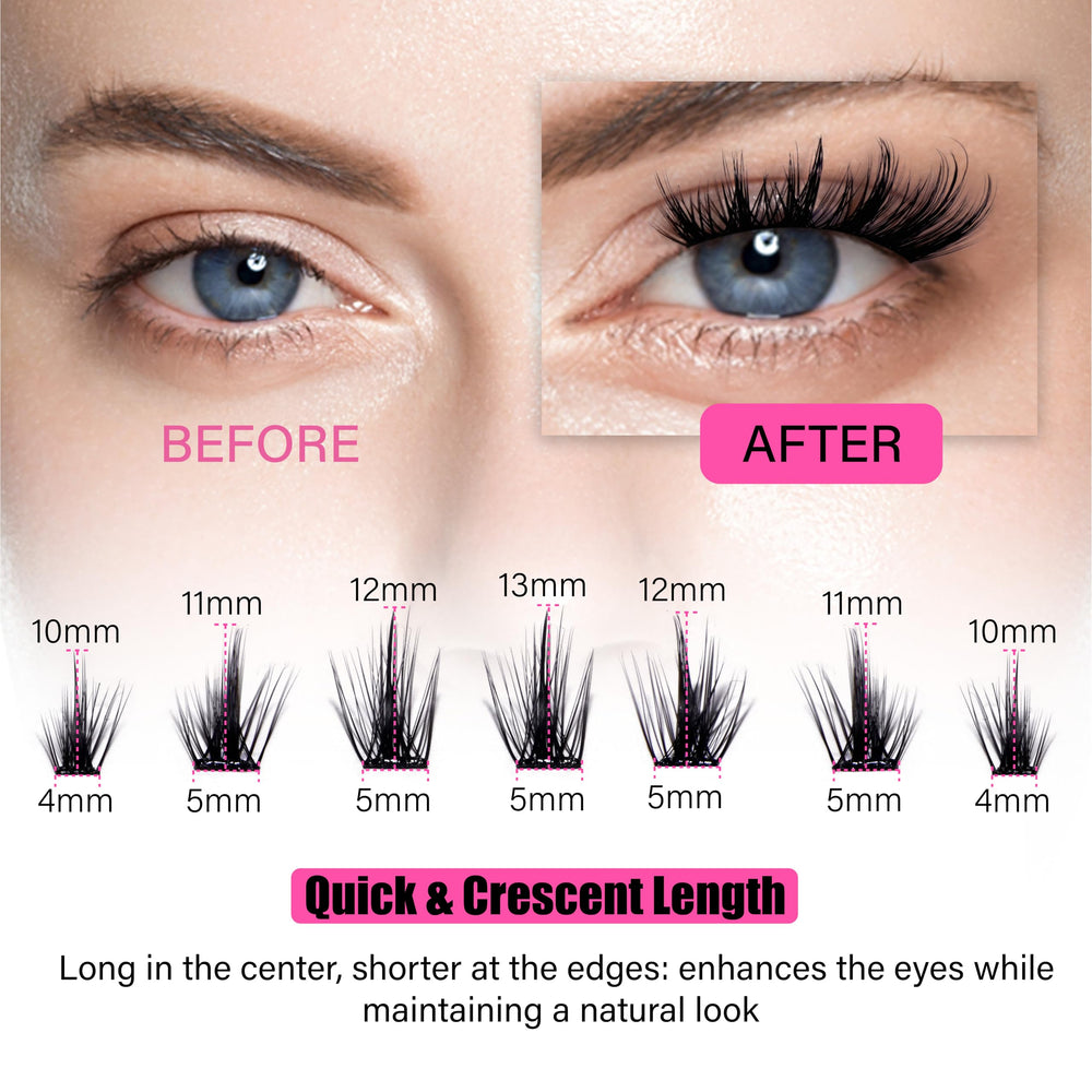 AJEAJE no-glue lashes provide quick wear with secure hold.