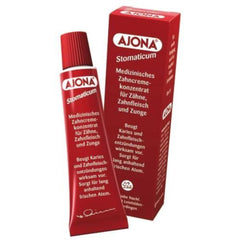 Ajona Stomaticum toothpaste 12x25ml pack — 12 tubes of 25ml each