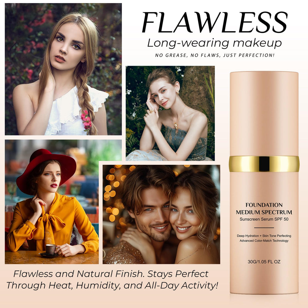 Akareni color-changing foundation on-face application offers a smooth, natural finish.