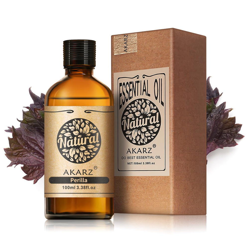 AKARZ Perilla Frutescens essential oil 100ml in dark amber bottle