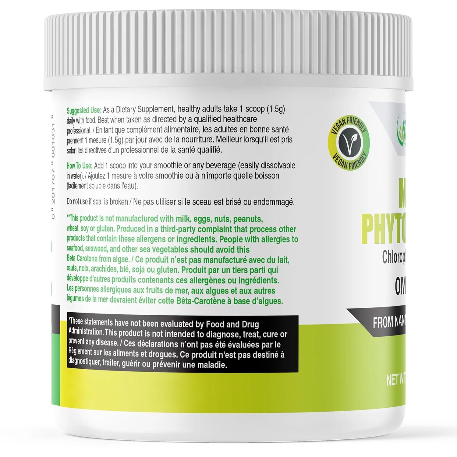 Lifestyle wellness image featuring AKI Phytoplankton Powder