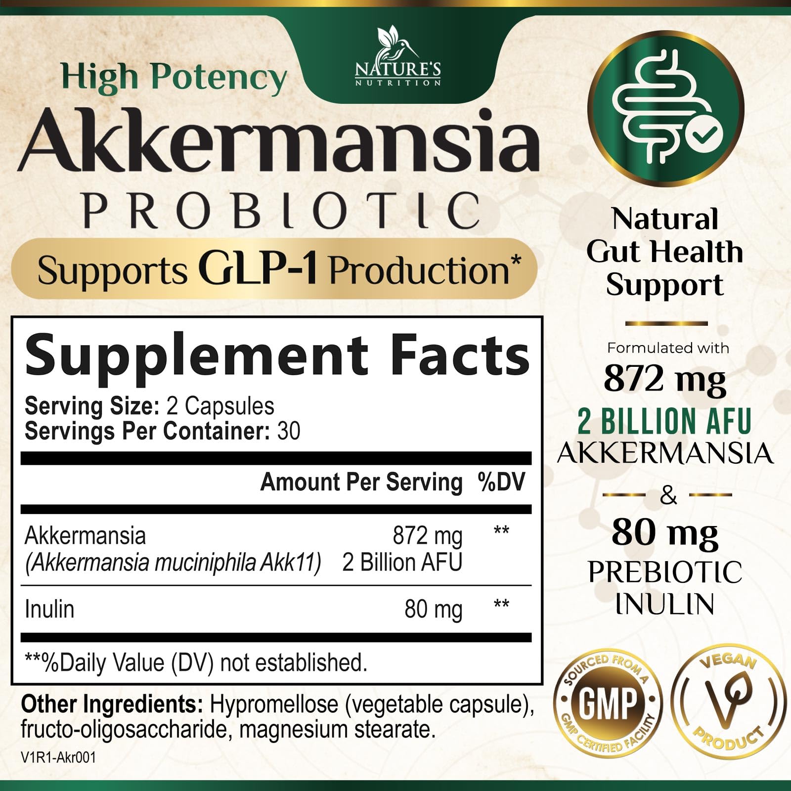Akkermansia muciniphila GLP-1 probiotic illustration