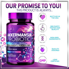 Ingredients showing Akkermansia muciniphila and inulin fiber