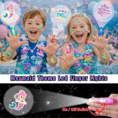 AKRMABEUP mermaid glow tattoos illuminate skin for mermaid-themed play