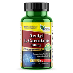 America Medic & Science Acetyl L-Carnitine 1000mg bottle - 60 tablets (hero image)
