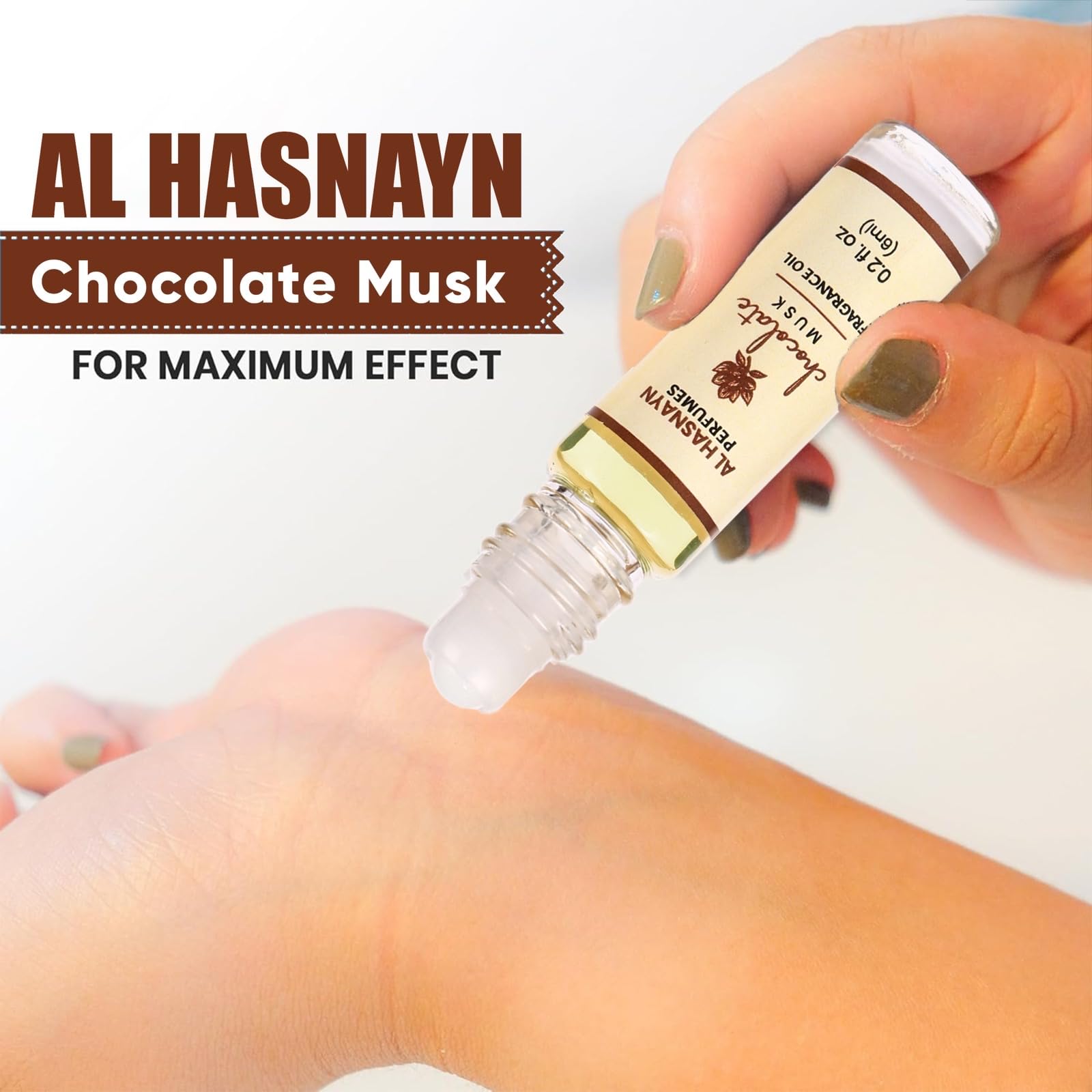 Packaging image for AL-HASNAYN Chocolate Musk Roll-On