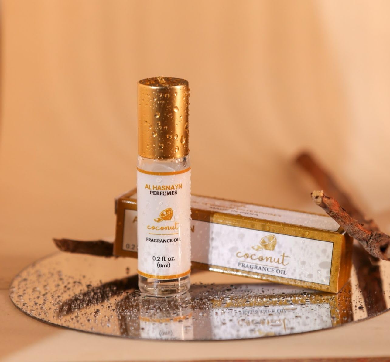 Close-up of Coconut Fragrance Roll-On applicator