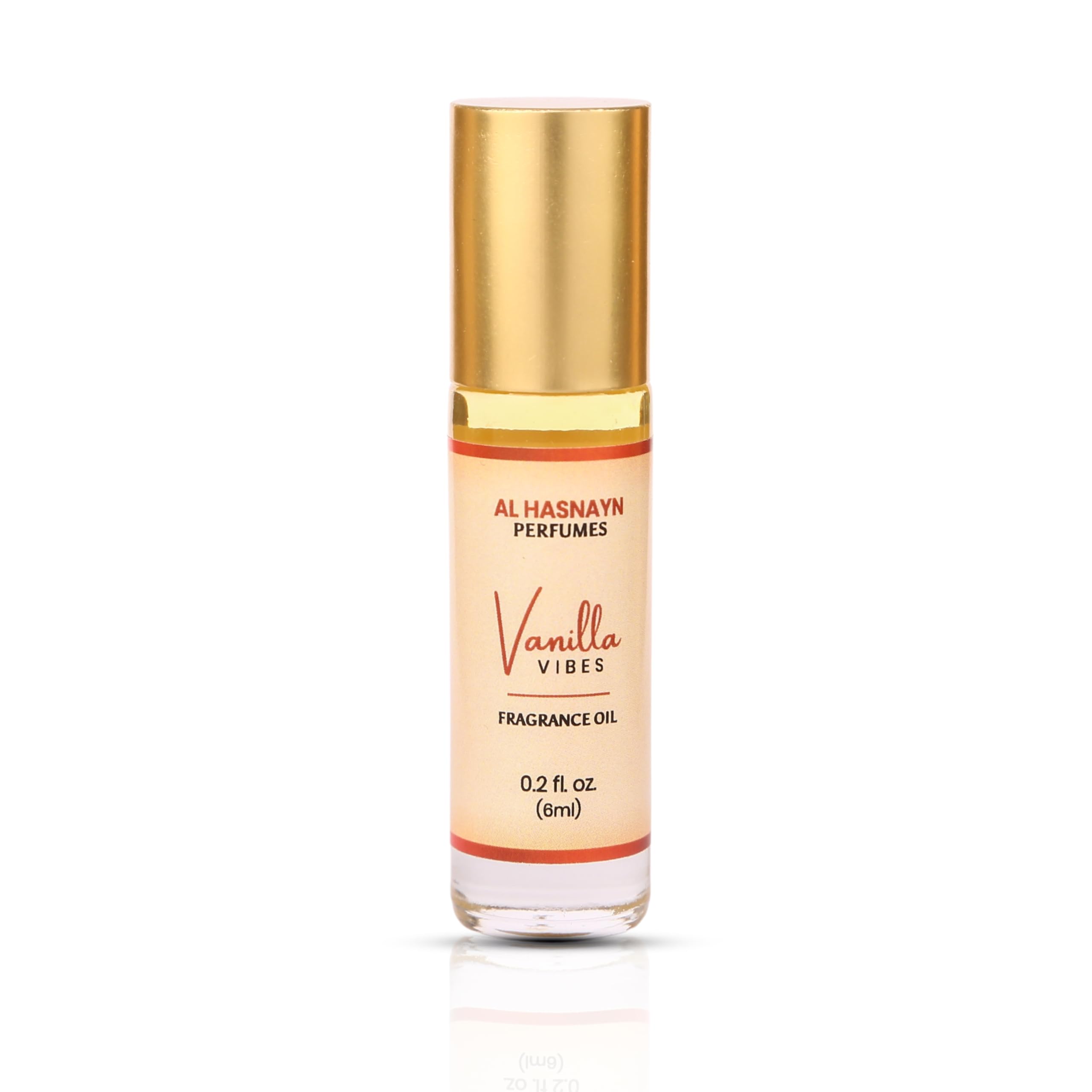 AL-HASNAYN Vanilla Vibes Roll-On Perfume bottle close-up