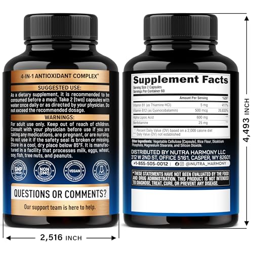 Close-up of Alpha Lipoic Acid 600mg capsules