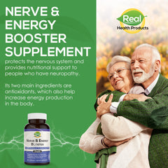 Graphic highlighting antioxidants and energy support benefits of ALA & Acetyl L-Carnitine