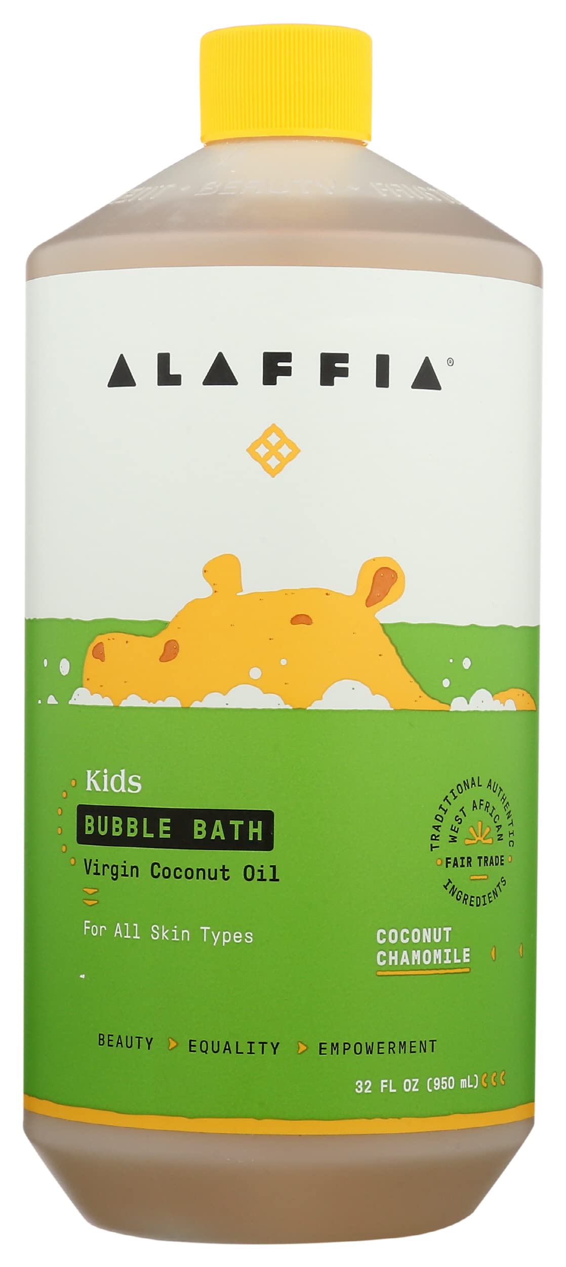 Alaffia Baby & Kids Coconut Chamomile Natural Bubble Bath 32 fl oz