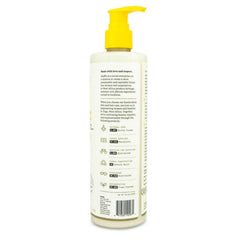 Alaffia label detail highlights sulfate-free, cruelty-free formula for gentle conditioning