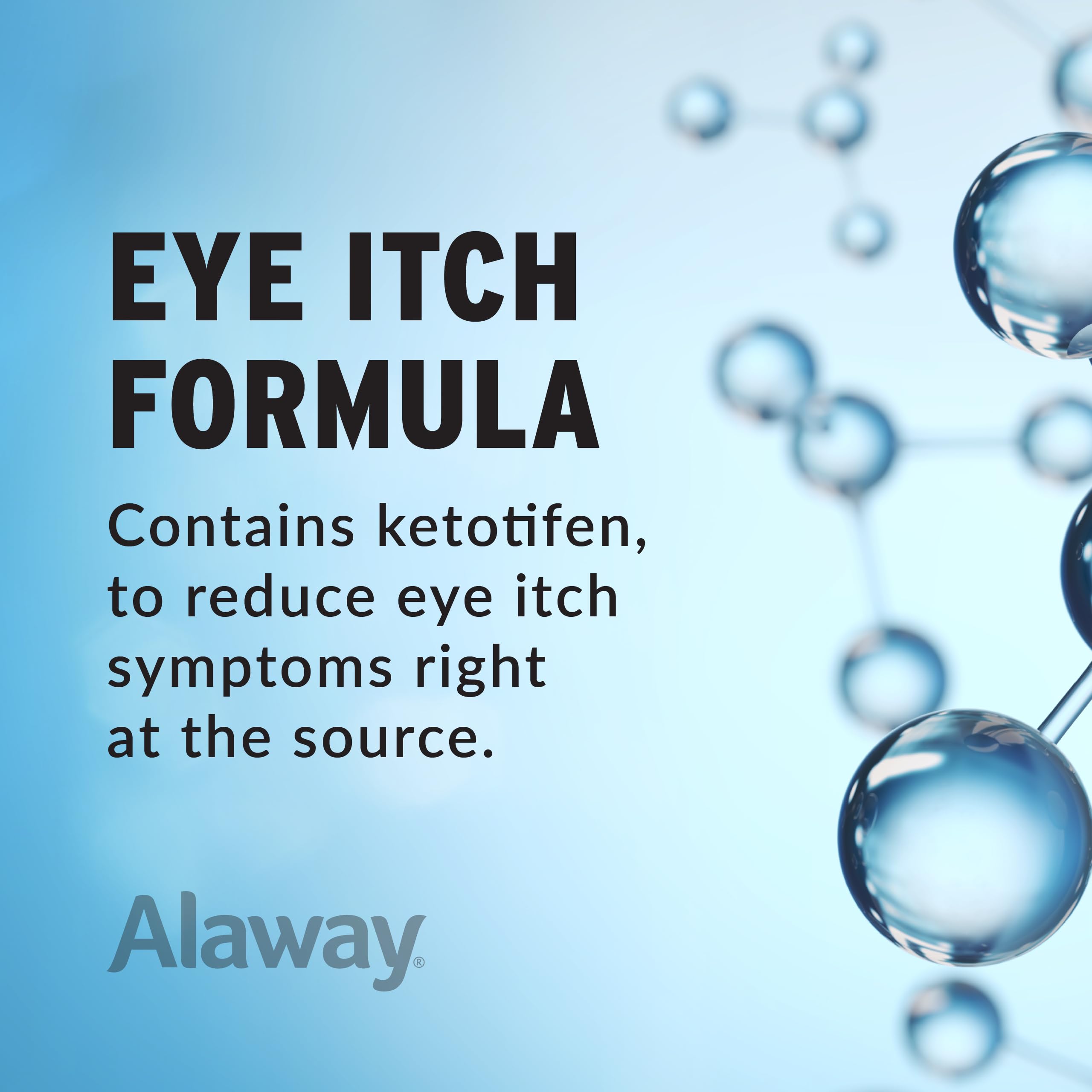 Alaway eye drops dropper pouring demonstrates on-the-go itch relief possibilities