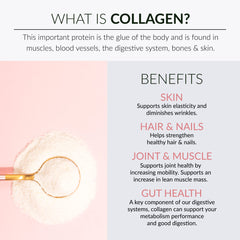 Collagen powder being stirred into a beverage