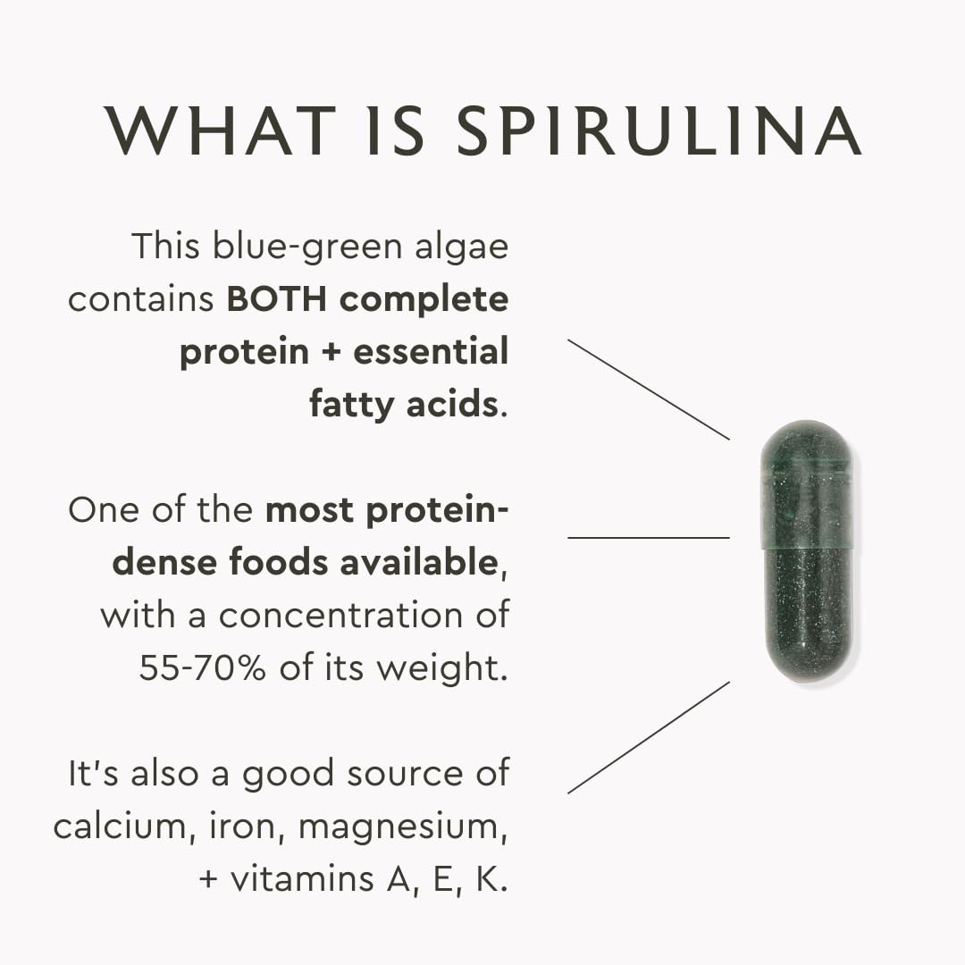 Third-party tested spirulina for purity and potency